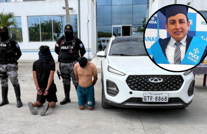 El médico Fabricio Franco (círculo) también trabajaba como taxista; sus asesinos se hicieron pasar por pasajeros.