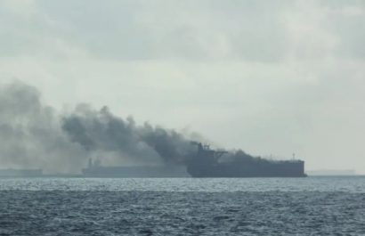 Un petrolero con bandera de Palau y vinculado a intereses rusos resultó atacado por un dron en el Mar Negro.