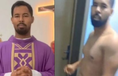 Un sacerdote quedó al descubierto en una situación comprometedora con una joven de 25 años, identificada como Isabela.