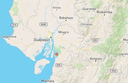 Un sismo de magnitud 5.5 sacudió varias localidades de la costa ecuatoriana este sábado 21 de junio a las 14h18.