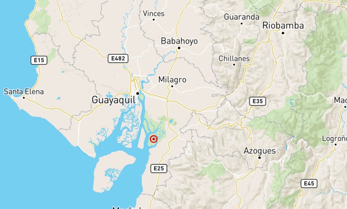 Un sismo de magnitud 5.5 sacudió varias localidades de la costa ecuatoriana este sábado 21 de junio a las 14h18.
