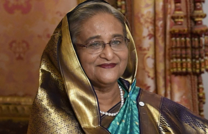 Lla ex primera ministra de Bangladesh, Sheikh Hasina.