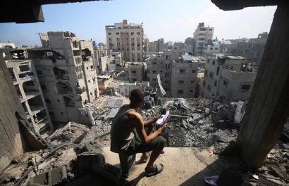 Una de las zonas destruida por los ataques israelíes en la ciudad de Gaza. FOTO: Europa Press.