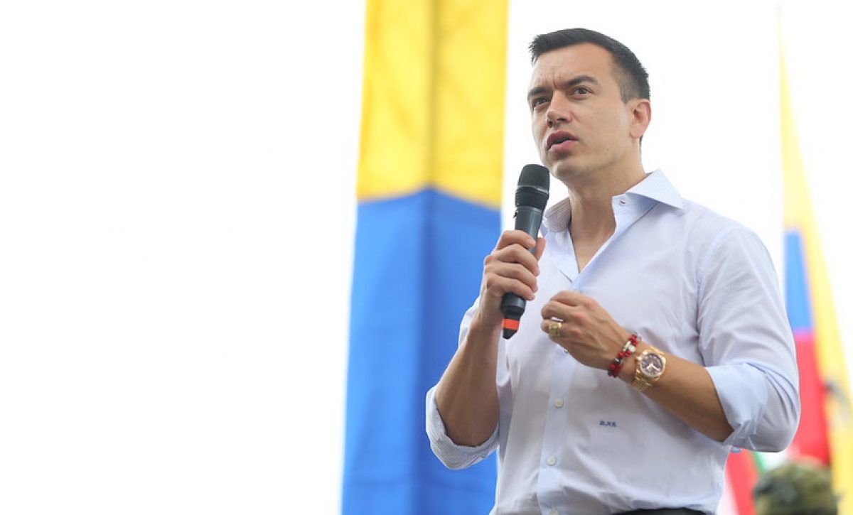 Viaje confidencial de Daniel Noboa a Estados Unidos.