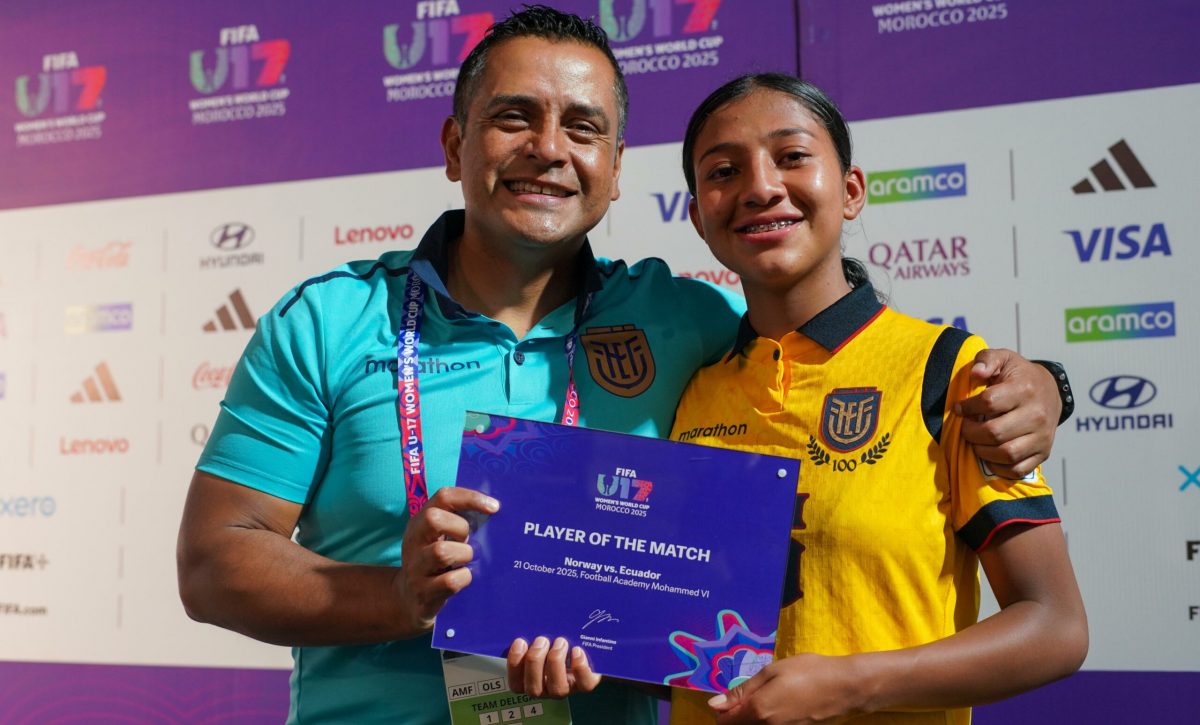 Víctor Idrobo celebra histórico triunfo de Ecuador sobre Noruega en Mundial Sub 17 femenino