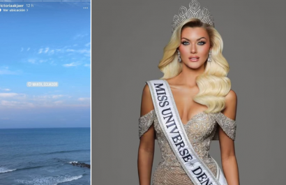 La Miss Universo 2024 publicó un video del mar de Manta.