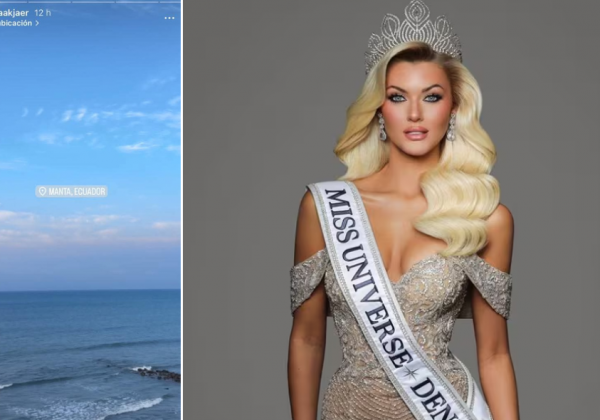 La Miss Universo 2024 publicó un video del mar de Manta.