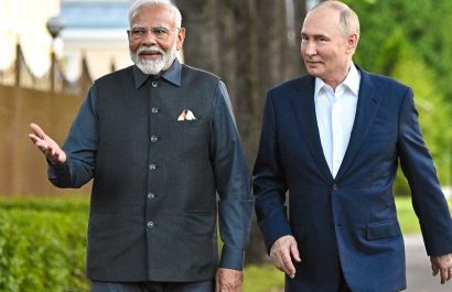 Vladimir Putin, presidente de Rusia, inició este jueves una visita de Estado de dos días a India, donde se reunirá con el primer ministro Narendra Modi.