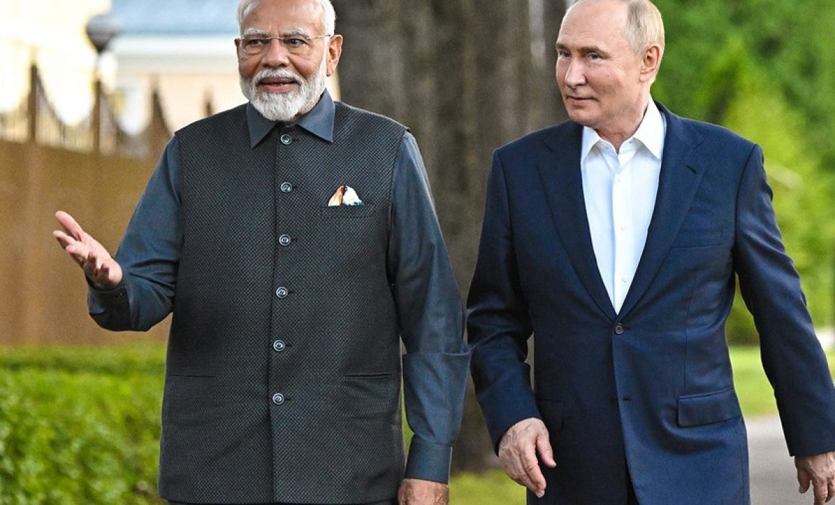 Vladimir Putin, presidente de Rusia, inició este jueves una visita de Estado de dos días a India, donde se reunirá con el primer ministro Narendra Modi.