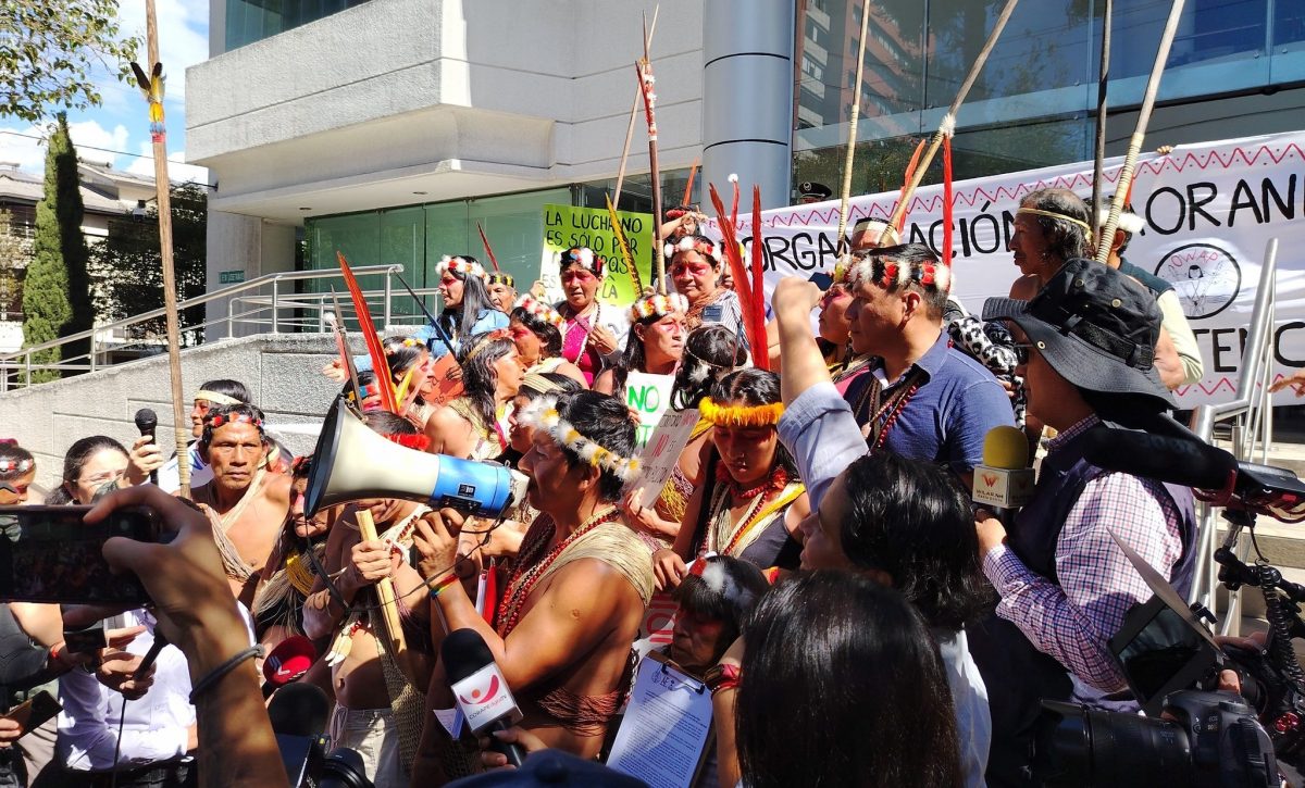 Waorani marchan a Corte Constitucional para exigir consulta previa por Ronda Petrolera