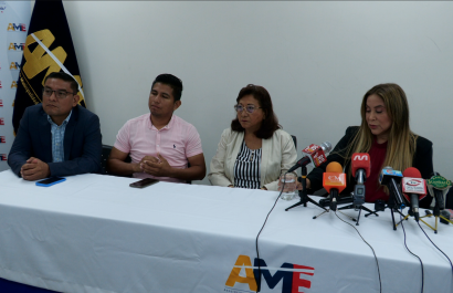 Autoridades del Municipio de Jipijapa dieron una rueda de prensa en Portoviejo.