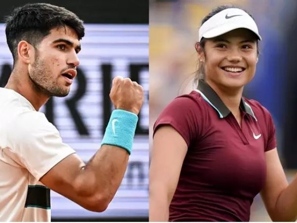 Carlos Alcaraz y Emma Raducanu formarán pareja de dobles mixto en el US Open. FOTO: Europa Press.