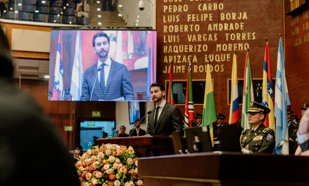 El presidente Niels Olsen hizo énfasis en su año legislativo. FOTO: @NielsOlsen.