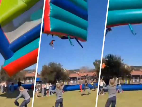 Investigación en marcha tras incidente con castillo inflable en evento escolar