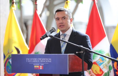 El presidente Daniel Noboa viajará a Estados Unidos por asuntos personales, según un decreto oficial. Foto: Presidencia de Ecuador.