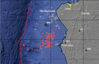 Enjambre sísmico frente a Puerto López suma 168 sismos desde el 5 de septiembre