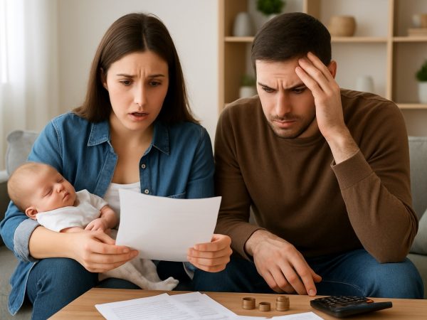 Los gastos invisibles del primer hijo sorprenden a muchas parejas. FOTO: Inteligencia Artificla (ChatGPT).