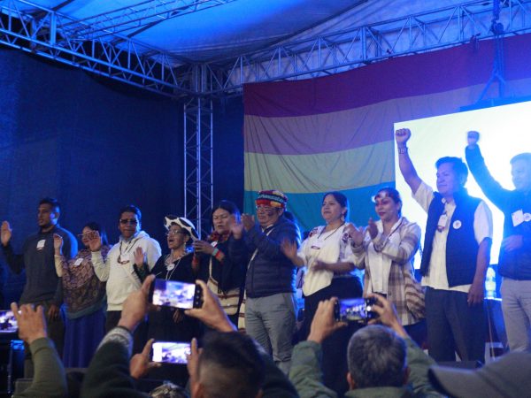 Marlon Vargas encabeza el nuevo directorio de la Conaie. FOTO: @CONAIE_Ecuador.