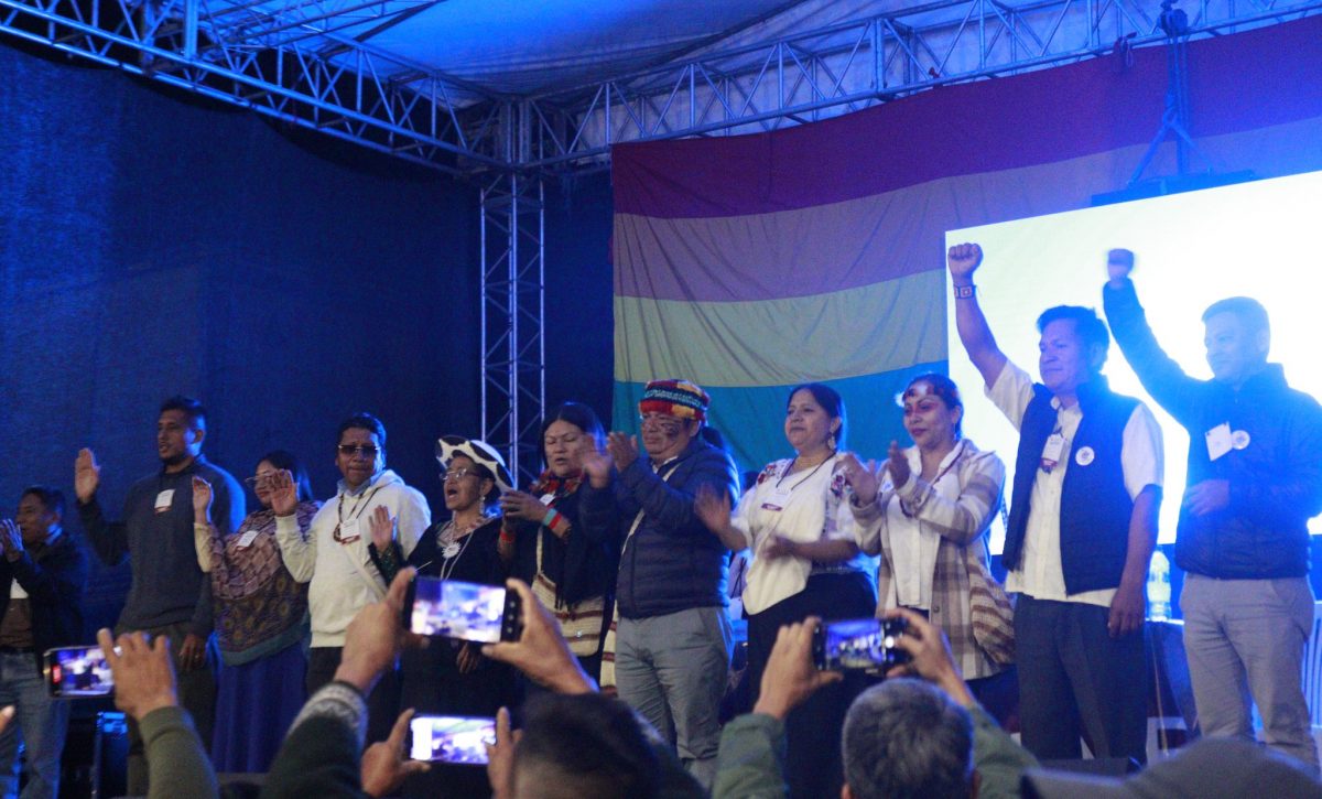 Marlon Vargas encabeza el nuevo directorio de la Conaie. FOTO: @CONAIE_Ecuador.