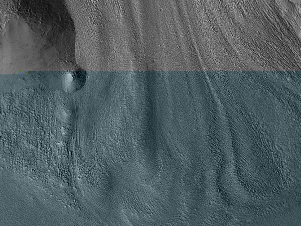 Los glaciares de Marte están compuestos en más de un 80% de hielo puro. FOTO: Europa Press.