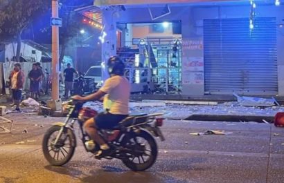 Fuerte explosión sacude el sur de Machala y daña un local comercial