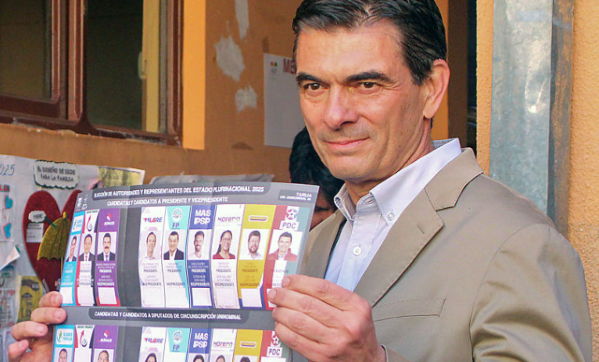 Candidato opositor Rodrigo Paz se enfrentará a Jorge Quiroga en segunda vuelta electoral