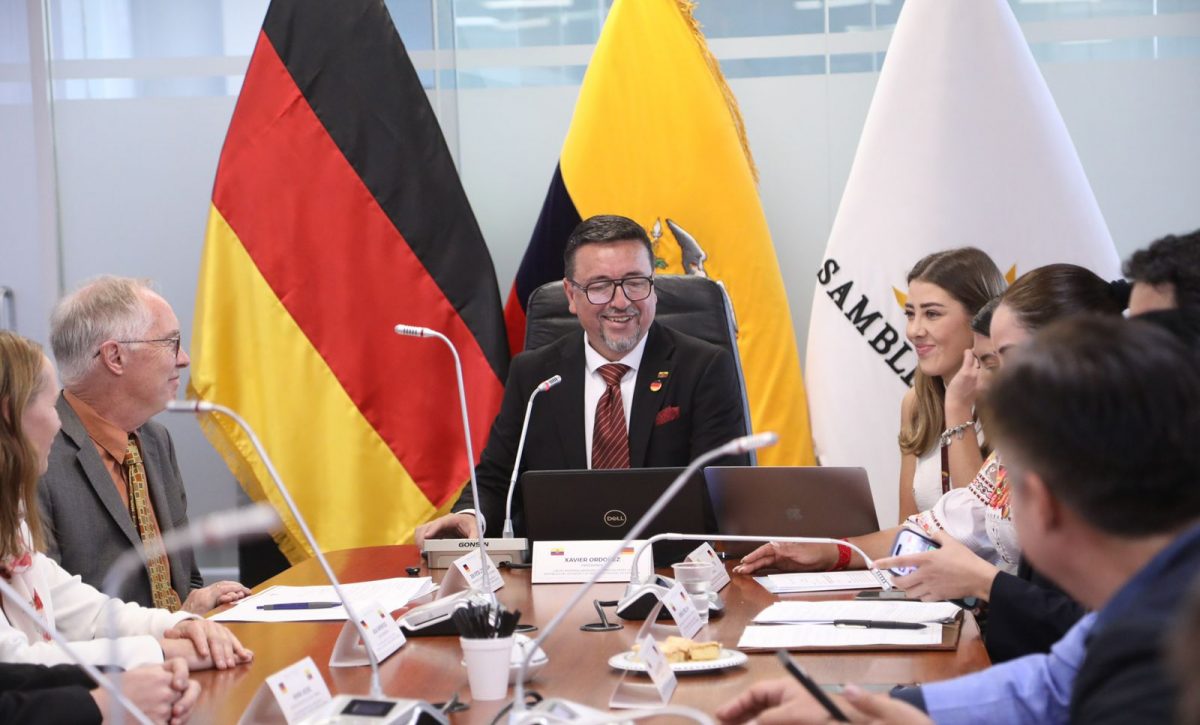 Parlamentos de Ecuador y Alemania consolidan vínculos bilaterales. FOTO: @AsambleaEcuador.