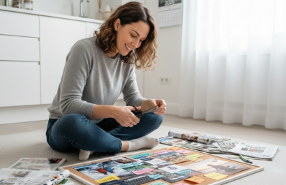 Hacer tu Vision Board puede ayudarte a priorizar tus metas.